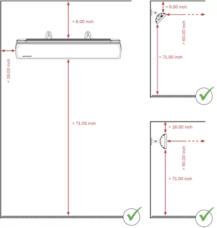 Installation - Vision and Spot HEATSCOPE Heaters (US) 9
