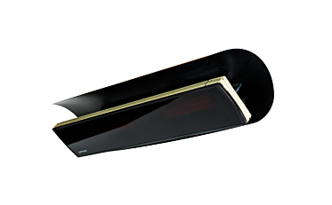 Weathershield 5 Black Accessorie - Studio Image by Heatscope Heaters